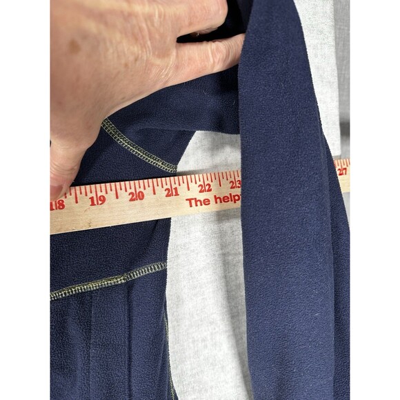 LL Bean Womens Full Zip Shell  Fleece Jacket Size Small Navy reversible - Picture 5 of 7